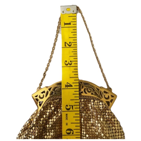 Vintage Whiting & Davis Small Gold Mesh Purse - Picture 8 of 9